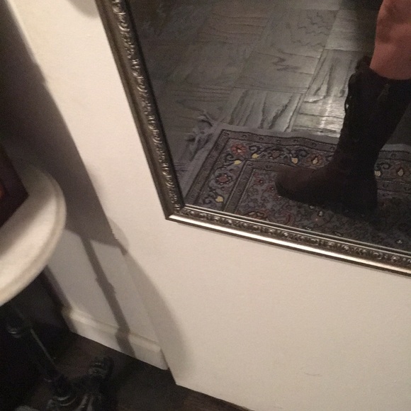 Palladium tall brown suede lace-up boots - Picture 4 of 4